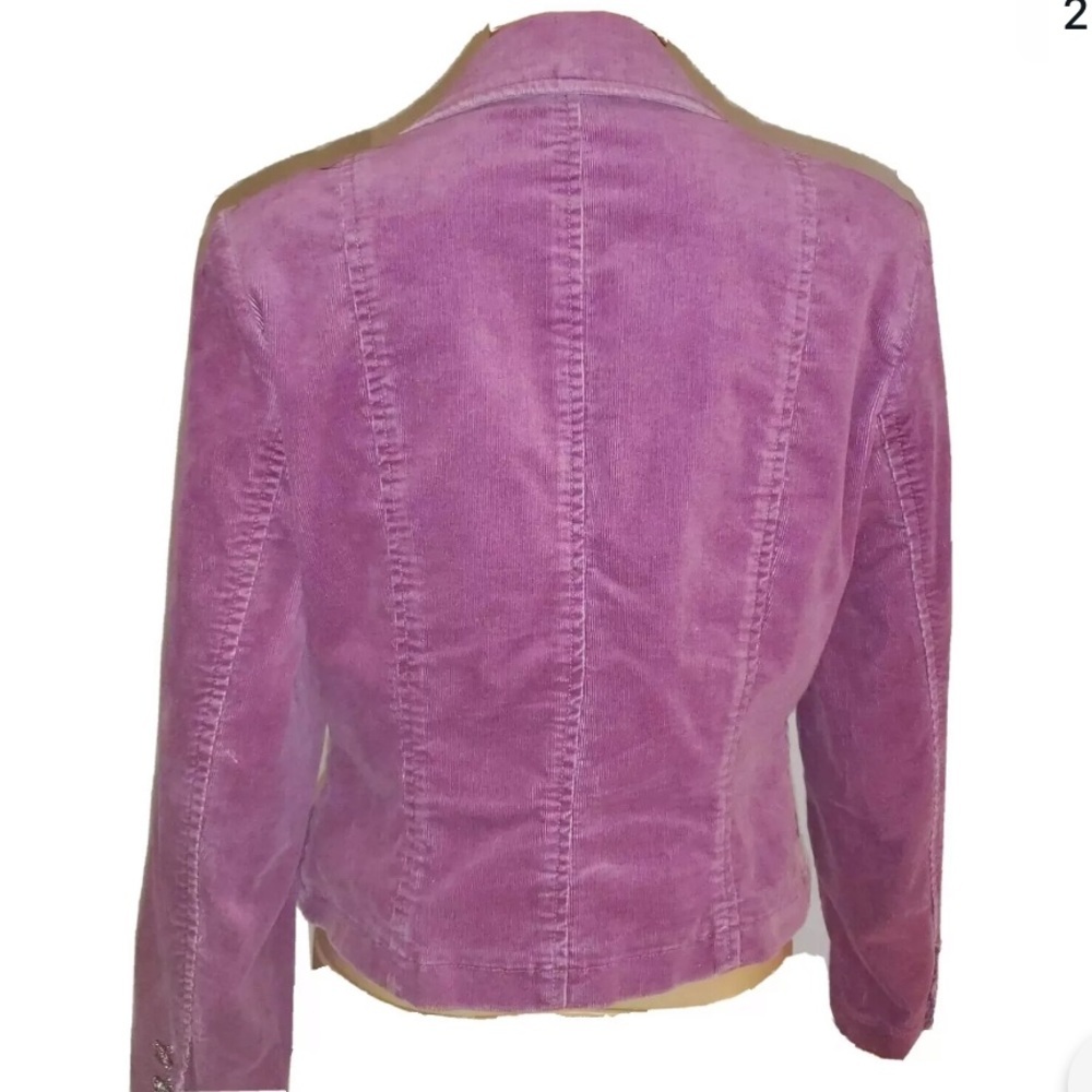 INC INTERNATIONAL CONCEPTS CORDUROY JACKET SIZE S MAUVE VIOLET COLOR - Picture 7 of 16